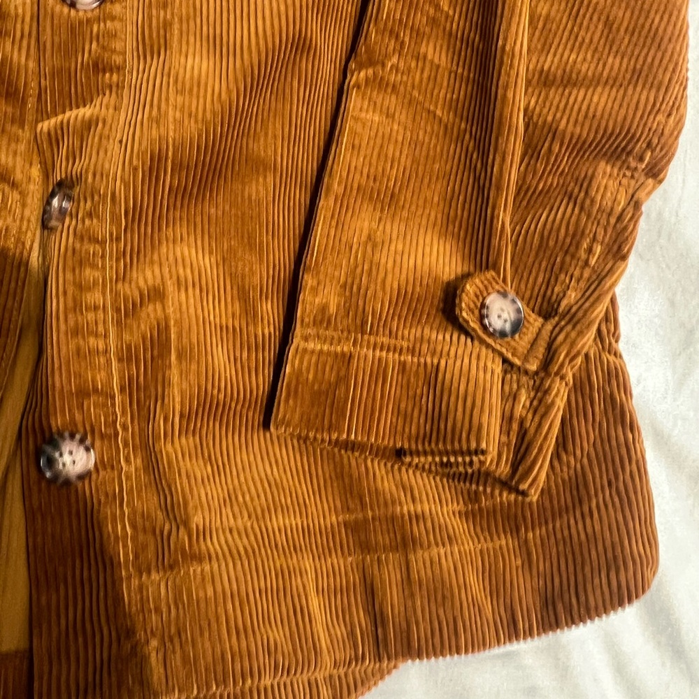Madewell Corduroy Shirt Jacket in Camel / Rust Womens Medium - Picture 6 of 12